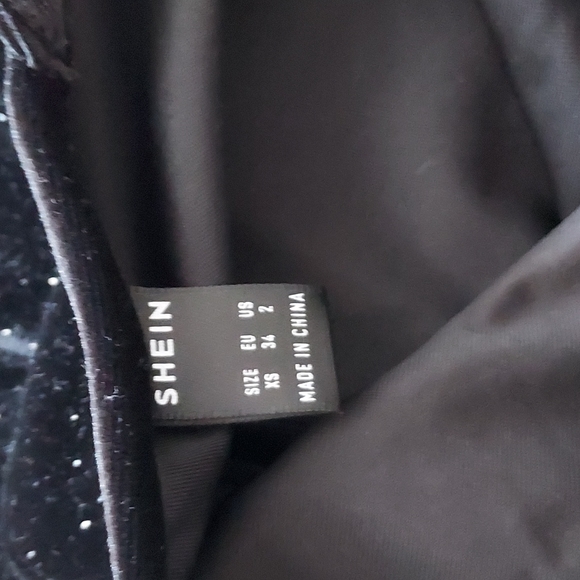 Shein Glamorous Draped Velvet Dress - Picture 14 of 16